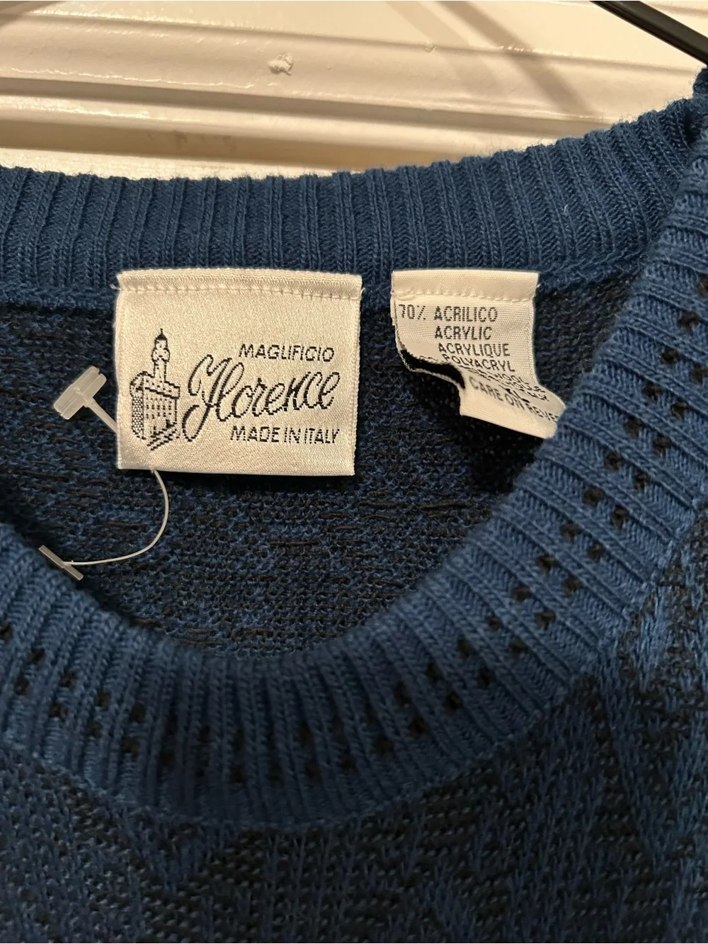 Maglificio Fiorelli Men’s XL Sweater Acrylic & Wool Made in Italy